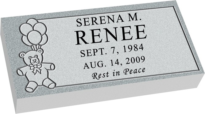 MF01 Flat Grave Marker Headstone - Template