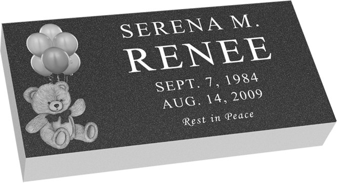 MF01 Flat Grave Marker Headstone - Template