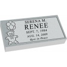 MF01 Flat Grave Marker Headstone - Template