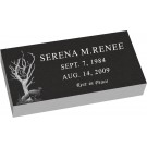 MF01 Flat Grassmarker Grave Headstone